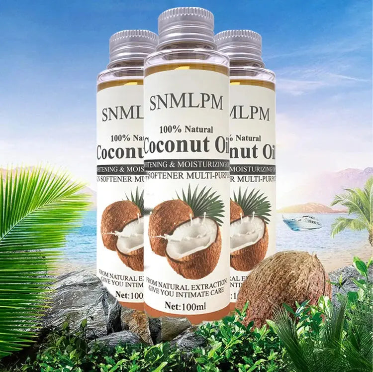 100ml Natural Organic Coconut Oil Body Face Oil Massage Relaxation Skin Coconut Essential Oil - Femlinza