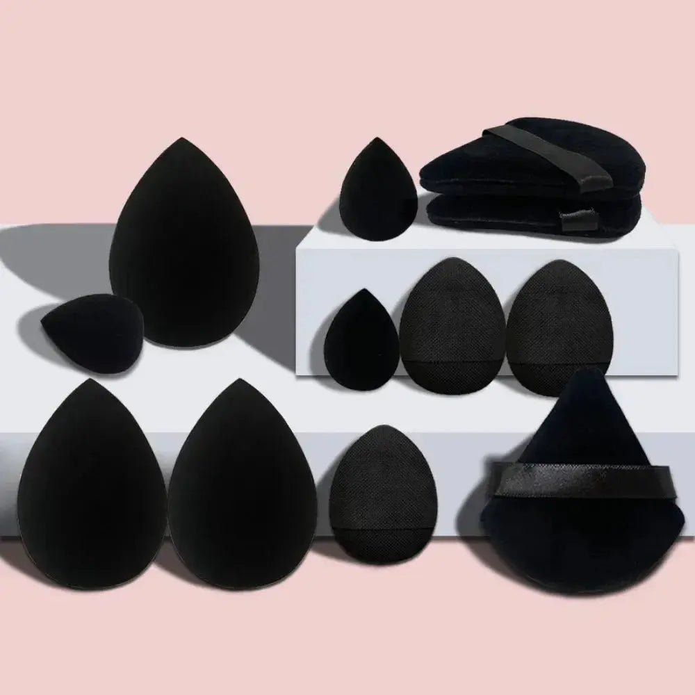 12pcs Makeup Sponge Blender Beauty Egg Soft Cosmetic Puff Foundation Sponges Powder Puff Women Make Up Accessories Beauty Tools - Femlinza