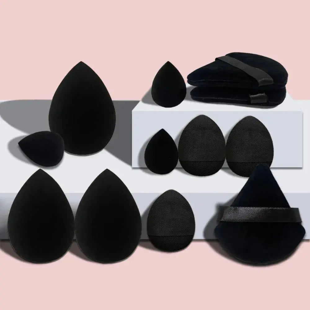 12pcs Makeup Sponge Blender Beauty Egg Soft Cosmetic Puff Foundation Sponges Powder Puff Women Make Up Accessories Beauty Tools - Femlinza