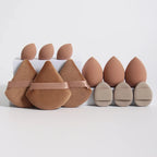 12pcs Makeup Sponge Blender Beauty Egg Soft Cosmetic Puff Foundation Sponges Powder Puff Women Make Up Accessories Beauty Tools - Femlinza