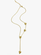 18K Gold-Plated Heart Drop Y-Necklace - Femlinza