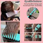 1PC Salon Styling Curly Hair Styling Brush Curl Hair Brush for Combing and Shaping Men's and Women's Curls Reduce Pulling Tools - Femlinza