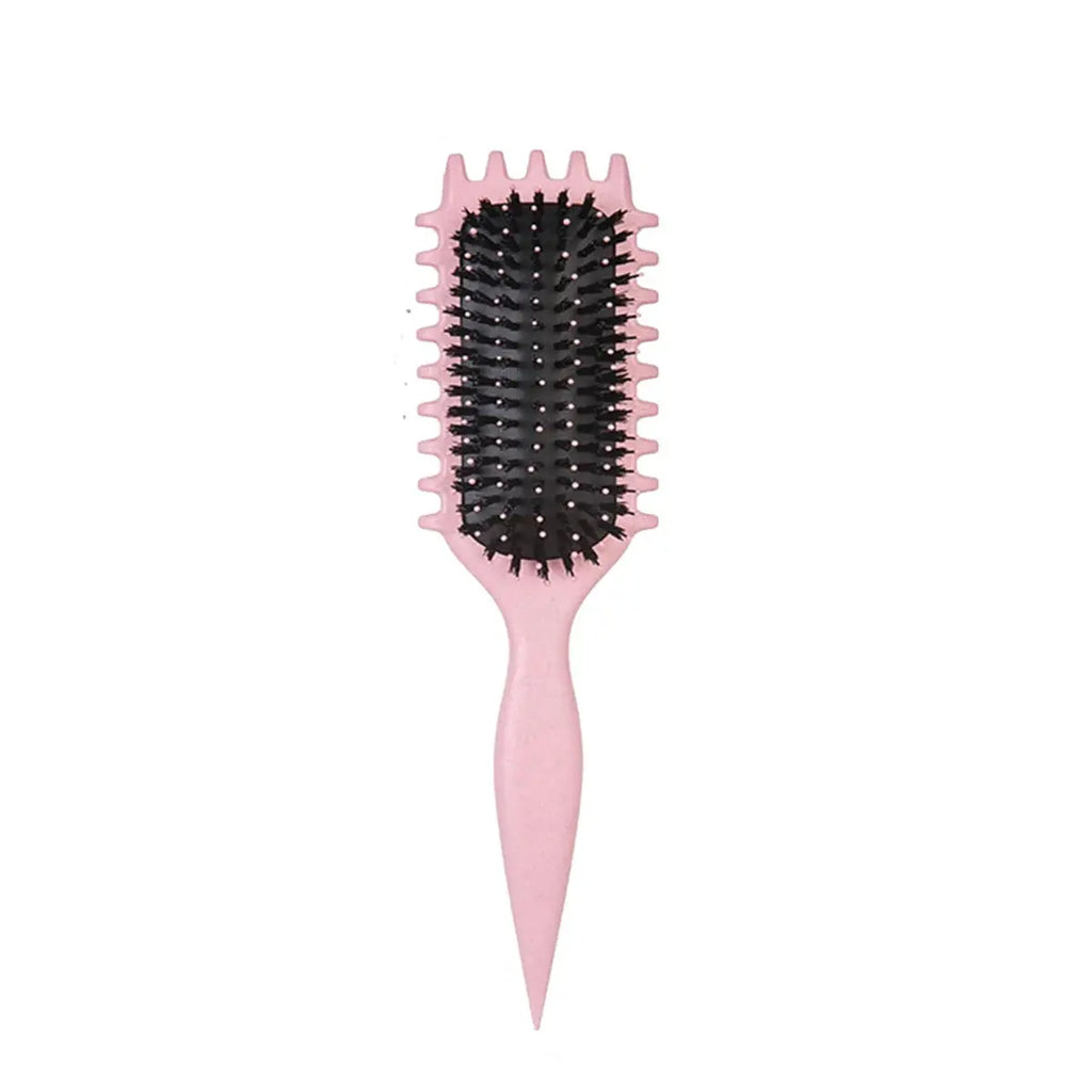1PC Salon Styling Curly Hair Styling Brush Curl Hair Brush for Combing and Shaping Men's and Women's Curls Reduce Pulling Tools - Femlinza