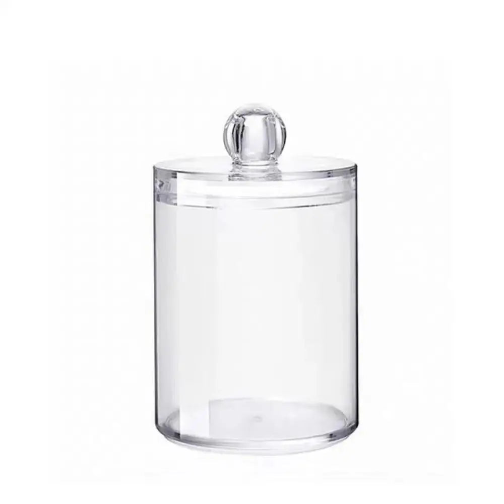 1pcs Acrylic Cotton Swab Makeup Organizer Cosmetics Storage Box Portable Make Up Cotton Pad Holder Container Storage Case - Femlinza