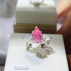 2 Carat 925 Sterling Silver Moissanite Ring - Femlinza