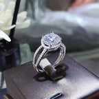 2 Carat 925 Sterling Silver Moissanite Ring - Femlinza