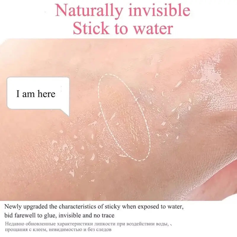 240Pcs Invisible Double Fold Eyelid Tape Sticker Lace Nature Clear Beige Stripe Self-adhesive Natural Eye Makeup With Tools - Femlinza