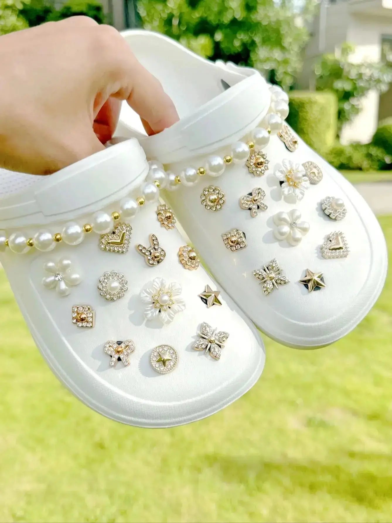 26Wooden Shoe accessories - easy to install detachable DIY accessories the perfect gift forholiday parties and special occasions - Femlinza