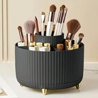 360-degree Rotating Cosmetic Storage Box -cosmetic Storage Box with 5 Compartments - Multi-functional Storage Box for Brushes - Femlinza