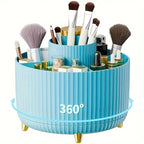 360-degree Rotating Cosmetic Storage Box -cosmetic Storage Box with 5 Compartments - Multi-functional Storage Box for Brushes - Femlinza