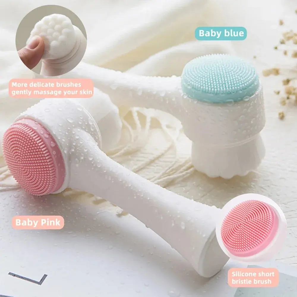 4-Piece Beauty Tool Gift Set – Ice Roller, Headband, Makeup Bag & Cleansing Brush - Femlinza