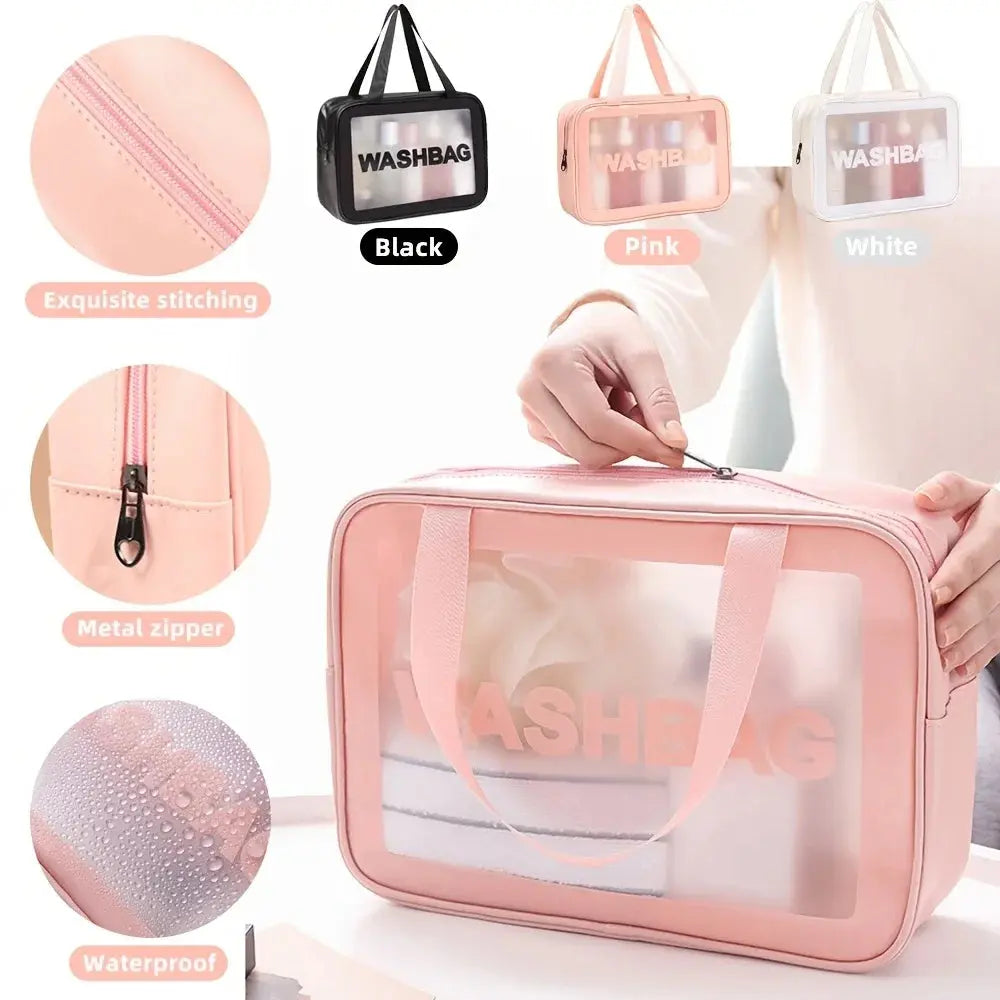 4-Piece Beauty Tool Gift Set – Ice Roller, Headband, Makeup Bag & Cleansing Brush - Femlinza