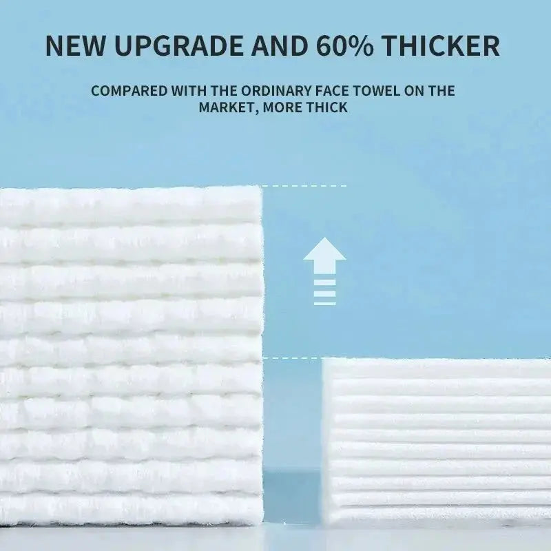 50pcs Disposable Face Wash Towel Extractable Cotton Soft Towel Cotton Beauty Salon Cleansing Face Wipe Towel Towel - Femlinza