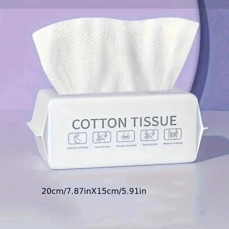 50pcs Disposable Face Wash Towel Extractable Cotton Soft Towel Cotton Beauty Salon Cleansing Face Wipe Towel Towel - Femlinza
