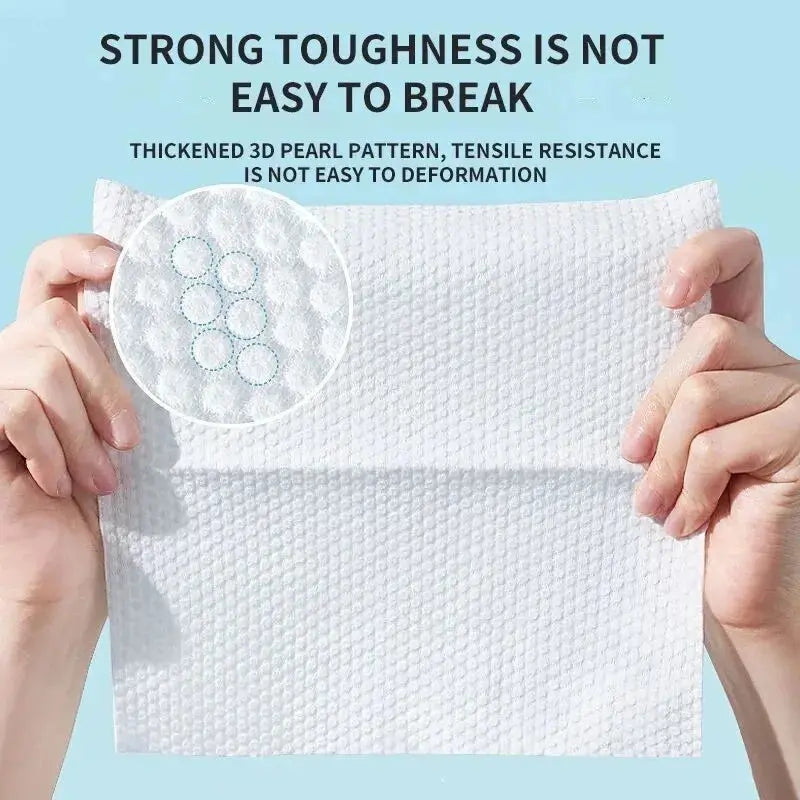 50pcs Disposable Face Wash Towel Extractable Cotton Soft Towel Cotton Beauty Salon Cleansing Face Wipe Towel Towel - Femlinza