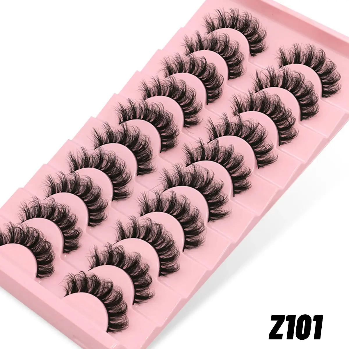 GROINNEYA Natural Cat Eye 3D Mink Lashes – Winged Short Strip Eyelashes - Femlinza