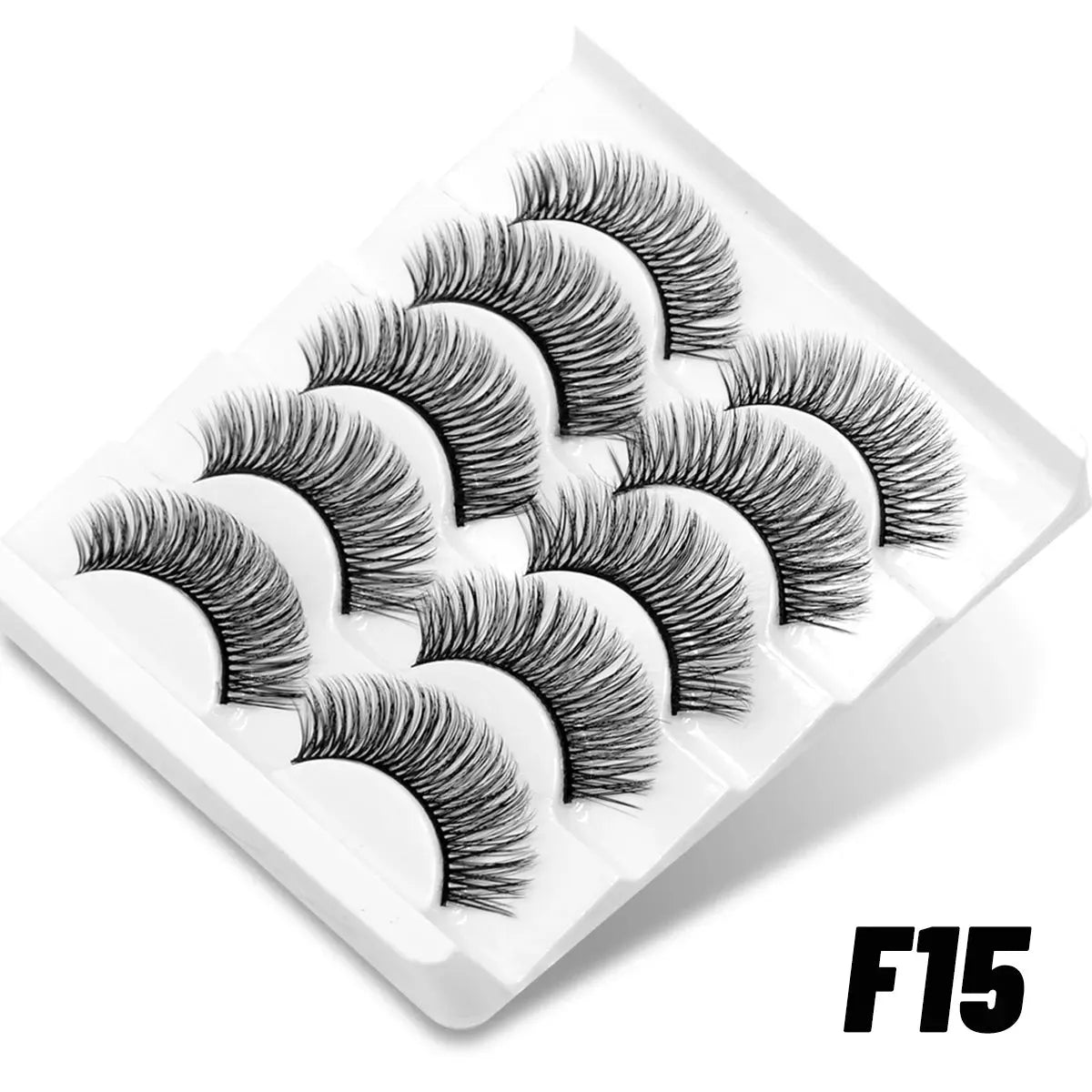 GROINNEYA Natural Cat Eye 3D Mink Lashes – Winged Short Strip Eyelashes - Femlinza