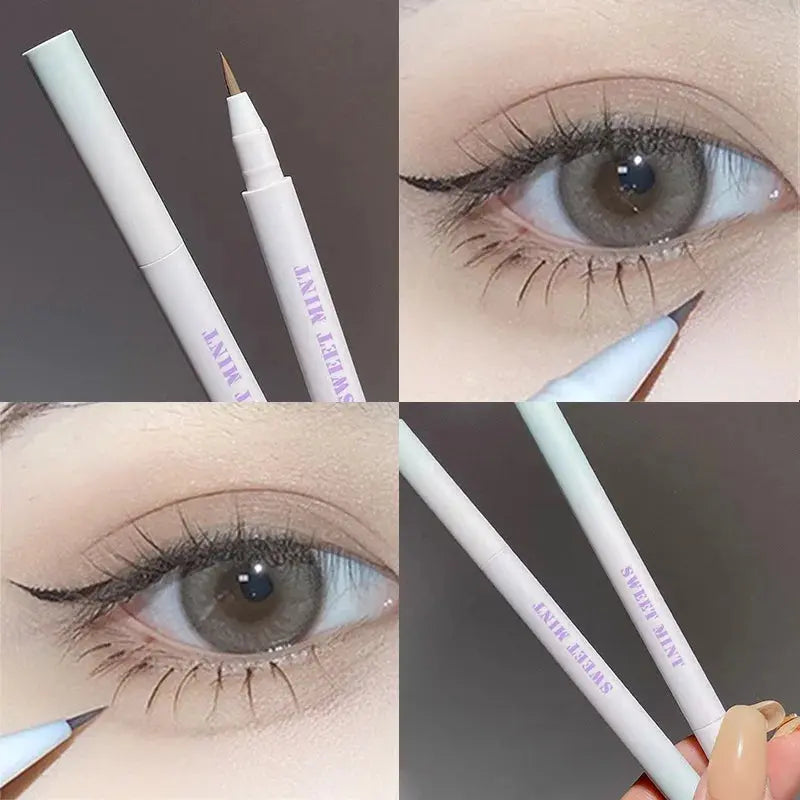 ZUOFILY Tea Brown Liquid Eyeliner & Shadow Pen – Waterproof Matte & Glitter Eye Makeup - Femlinza
