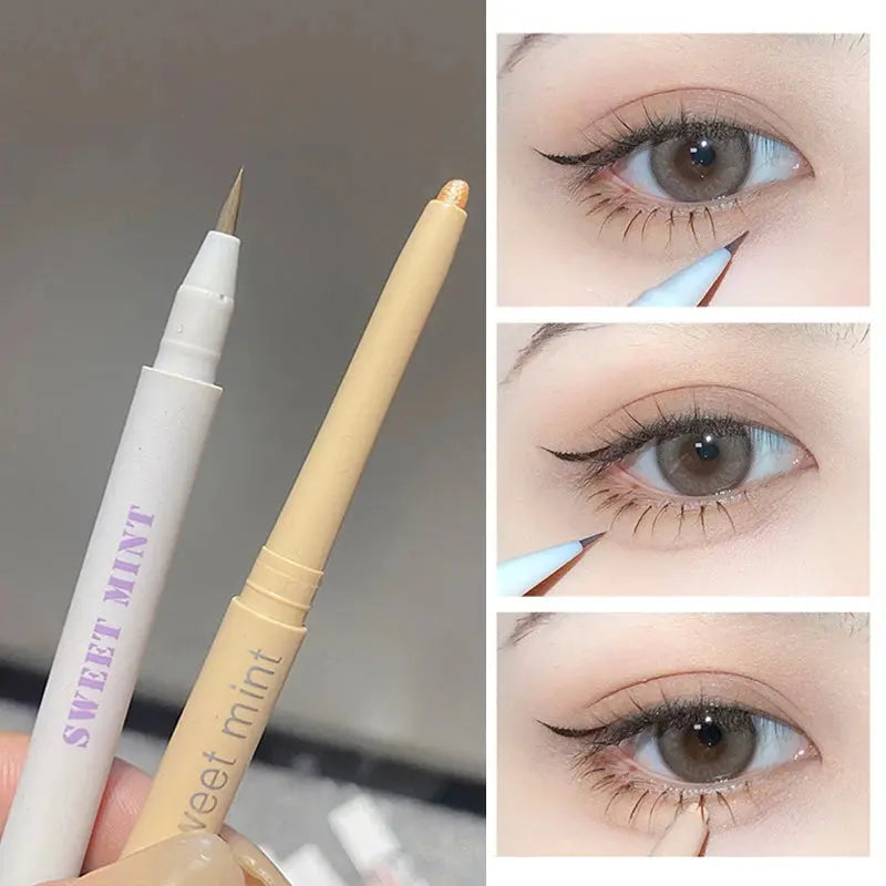 ZUOFILY Tea Brown Liquid Eyeliner & Shadow Pen – Waterproof Matte & Glitter Eye Makeup - Femlinza