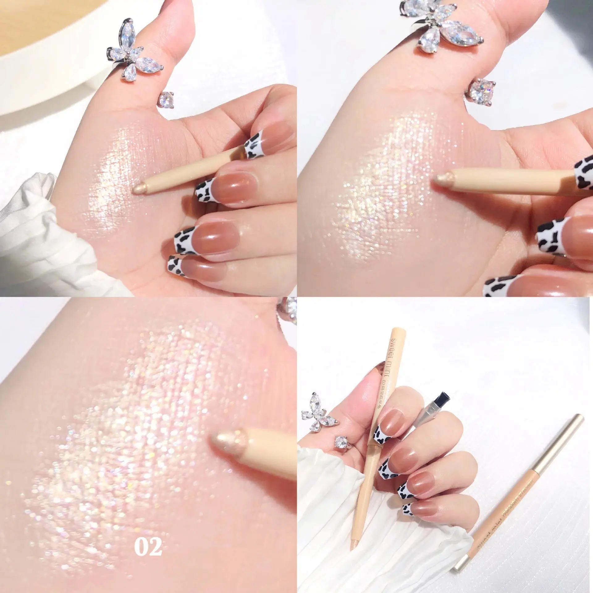 ZUOFILY Tea Brown Liquid Eyeliner & Shadow Pen – Waterproof Matte & Glitter Eye Makeup - Femlinza