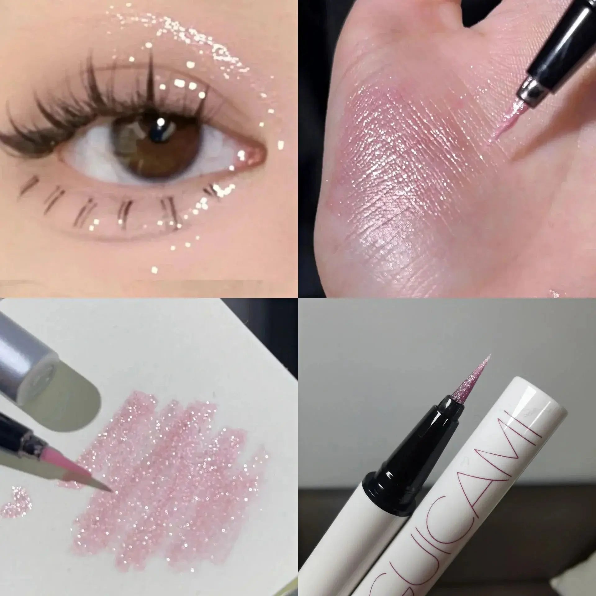Liquid Eyeliner Lying Silkworm Pen Matte Shadow Long-lasting Waterproof Quick-dry Tea Brown Pen Glitter Eye Makeup Beauty Tools - Femlinza