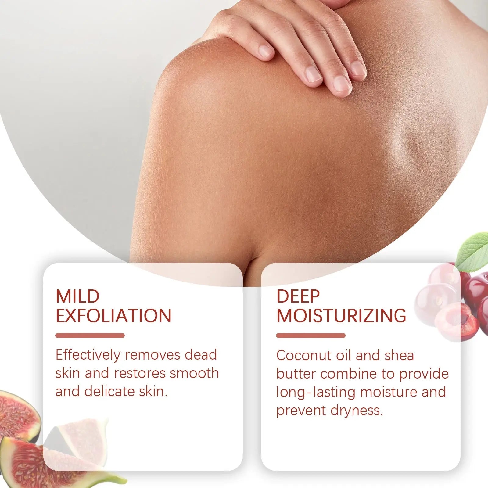 Body Scrub Exfoliating Deep Cleaning Dead Skin Remover Anti Acne Brightening Knee Elbow Moisturizing Whitening Repair Skin Care - Femlinza