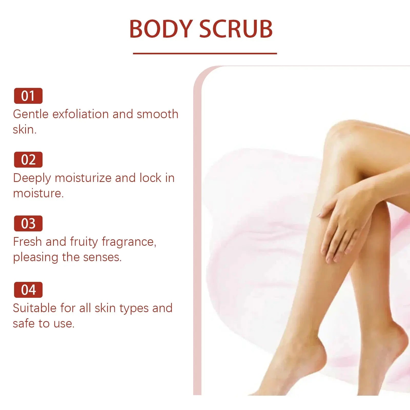 Body Scrub Exfoliating Deep Cleaning Dead Skin Remover Anti Acne Brightening Knee Elbow Moisturizing Whitening Repair Skin Care - Femlinza