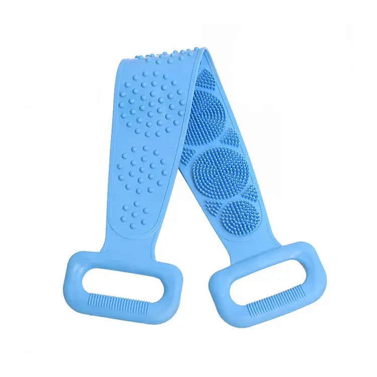 Body Sponge Silicone Brushes Bath Towels Scrubber Rubbing Back Peeling Massage Shower Belt Extended Skin Clean Brushes - Femlinza