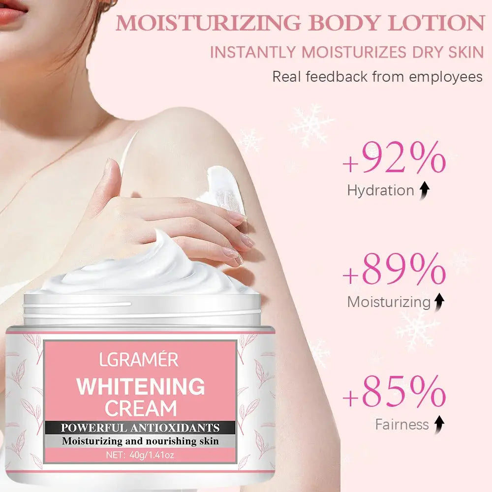 Body Whitening Cream Intimate Areas Underarm Knee Buttocks Private Bleach Remove Melanin Waterproof Brighten Nourish Cream - Femlinza