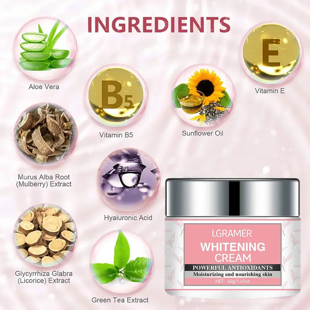 Body Whitening Cream Intimate Areas Underarm Knee Buttocks Private Bleach Remove Melanin Waterproof Brighten Nourish Cream - Femlinza