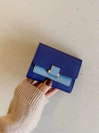 Contrast PU Leather Wallet - Femlinza