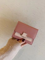 Contrast PU Leather Wallet - Femlinza