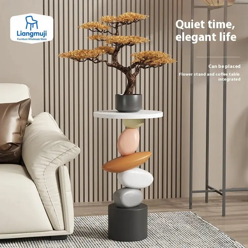 Creative Art Statue Side Table – Modern Minimalist Floor & Coffee Table Décor - Femlinza