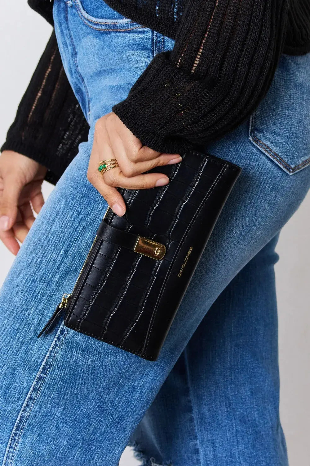 David Jones Texture PU Leather Wallet - Femlinza