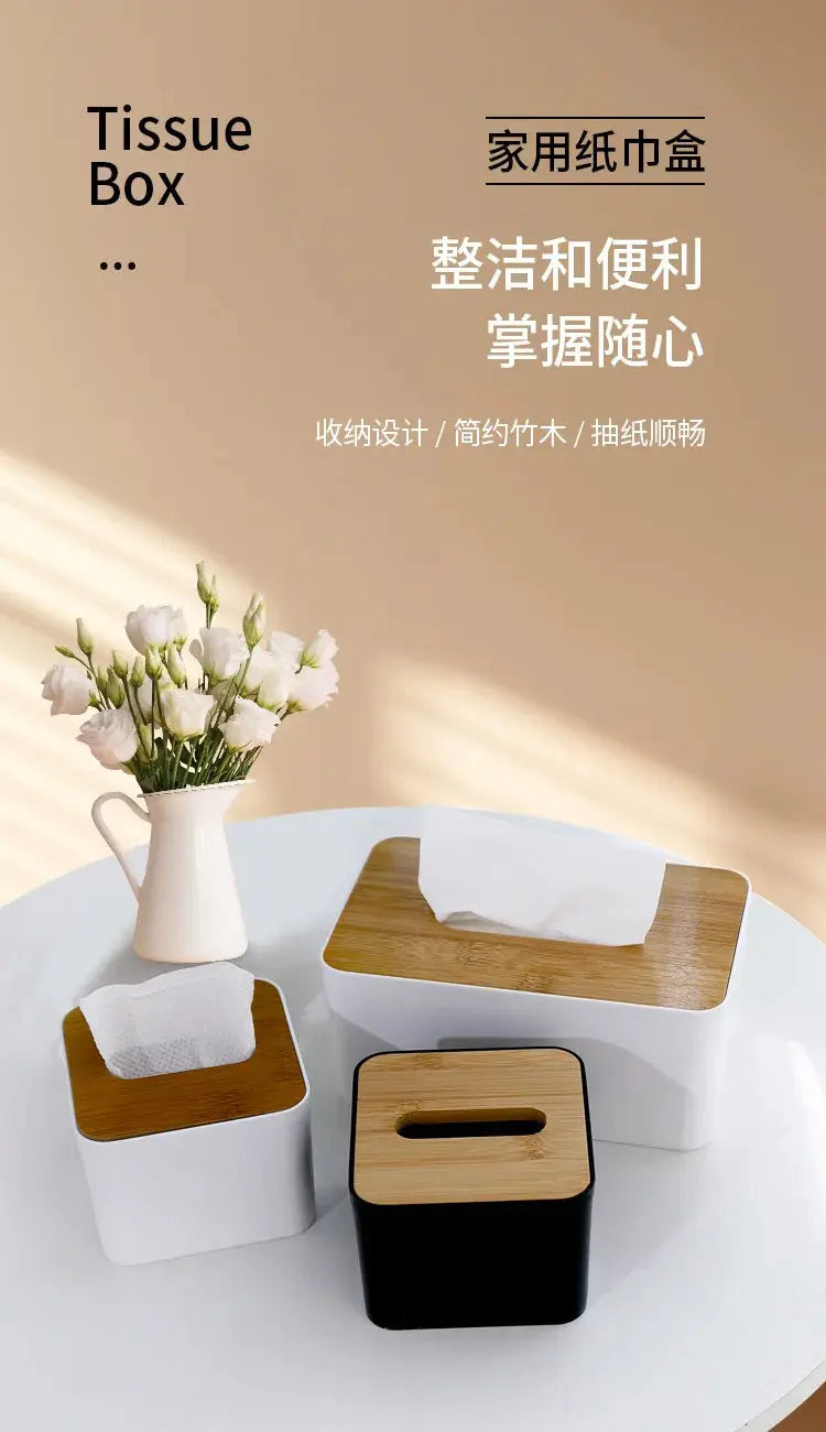 Decorative Tissue Box Holder – Stylish Desktop & Countertop Organizer - Femlinza