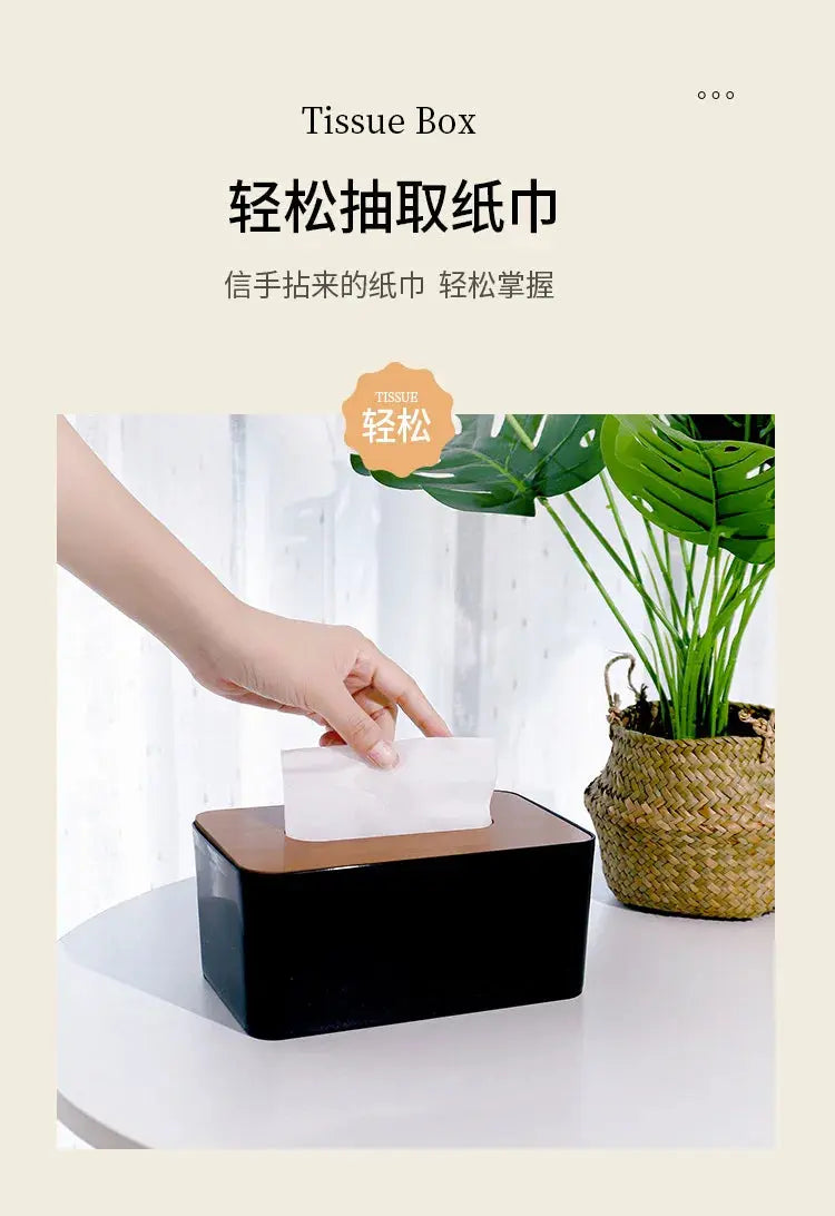 Decorative Tissue Box Holder – Stylish Desktop & Countertop Organizer - Femlinza