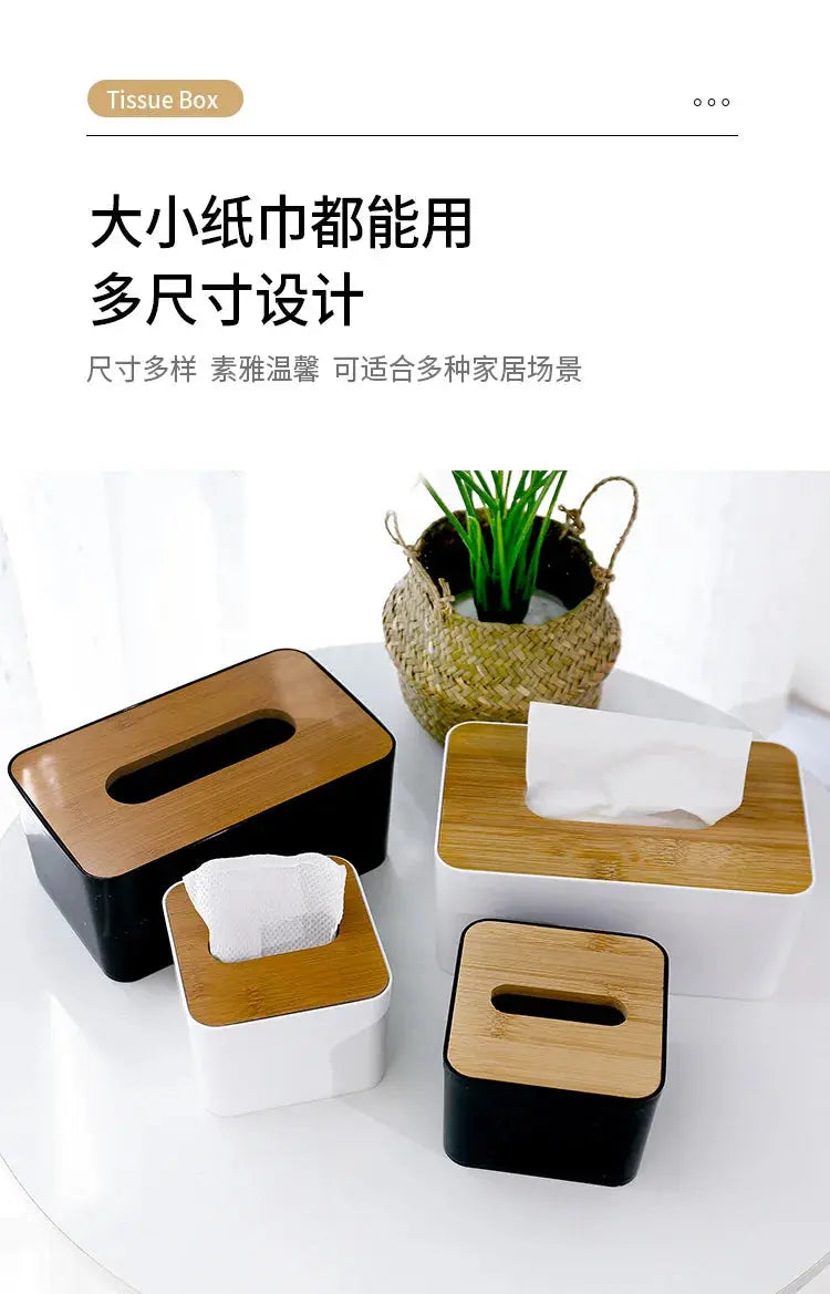 Decorative Tissue Box Holder – Stylish Desktop & Countertop Organizer - Femlinza