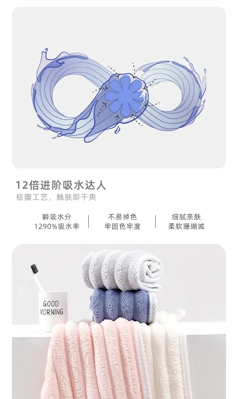 Dry Hair Cap for Women, Thickened and Super Absorbent Headscarf for Wiping Hair, Quick Drying Cap, Dry Hair Towel - Femlinza