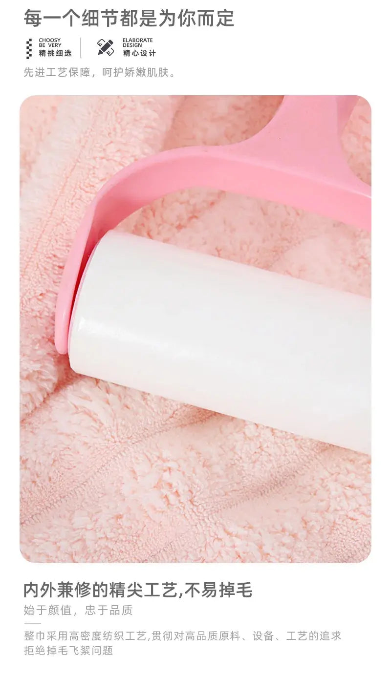 Dry Hair Cap for Women, Thickened and Super Absorbent Headscarf for Wiping Hair, Quick Drying Cap, Dry Hair Towel - Femlinza