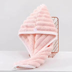 Dry Hair Cap for Women, Thickened and Super Absorbent Headscarf for Wiping Hair, Quick Drying Cap, Dry Hair Towel - Femlinza