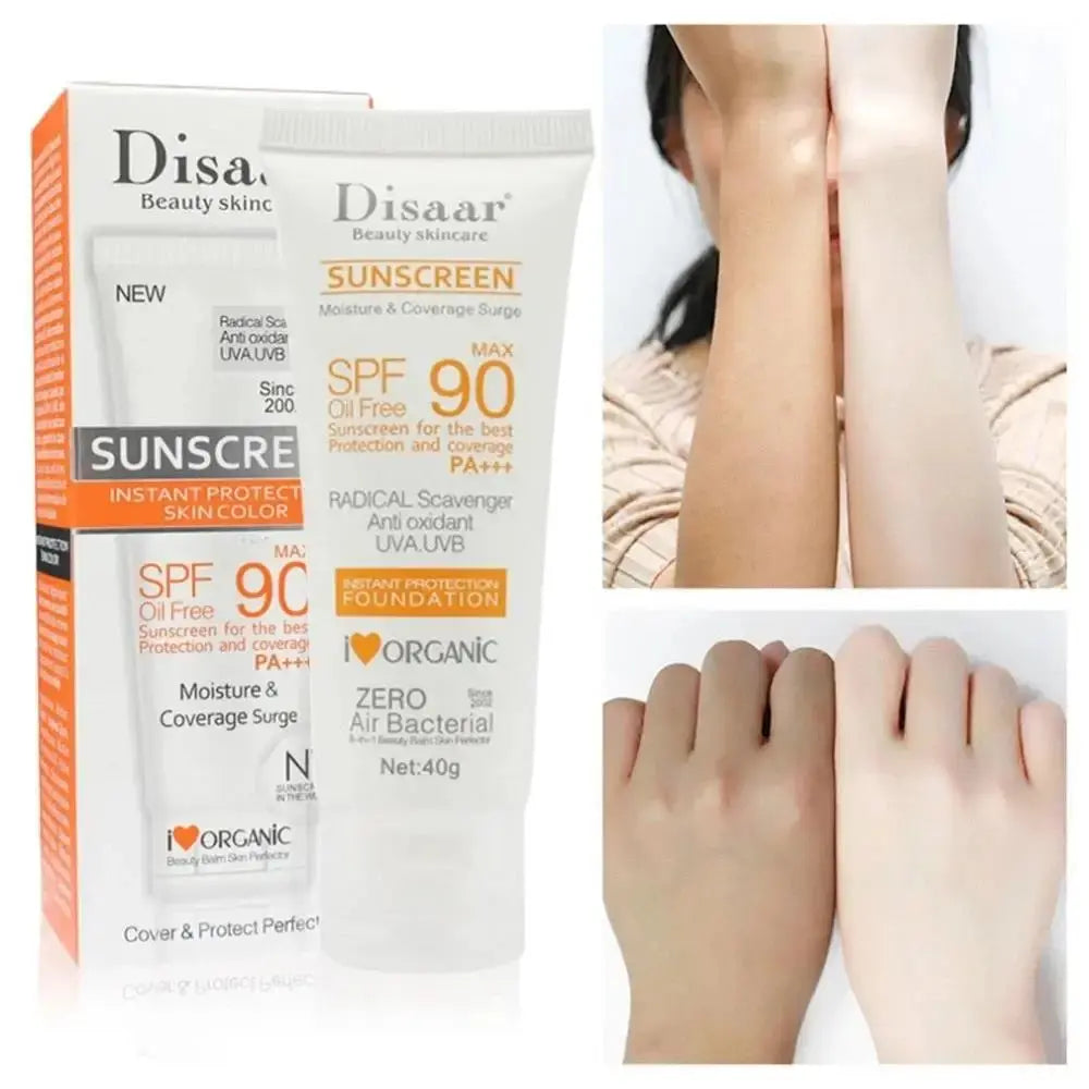 Face Body Whitening Sun Cream SPF 90 Sunblock Skin Protective Cream Anti-Aging Oil-control Moisturizing Skin Care - Femlinza