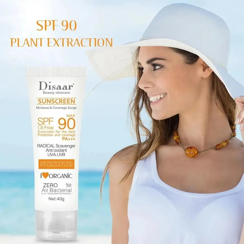 Face Body Whitening Sun Cream SPF 90 Sunblock Skin Protective Cream Anti-Aging Oil-control Moisturizing Skin Care - Femlinza