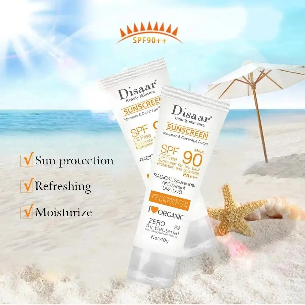 Face Body Whitening Sun Cream SPF 90 Sunblock Skin Protective Cream Anti-Aging Oil-control Moisturizing Skin Care - Femlinza