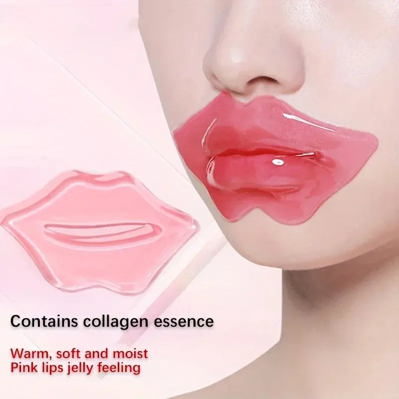10pcs/SET Collagen Lip Mask Moisturizing Firming Nourishing Beauty lips Care Labial Moisturizer Lip Patches Gel Pads Skin Care - Femlinza