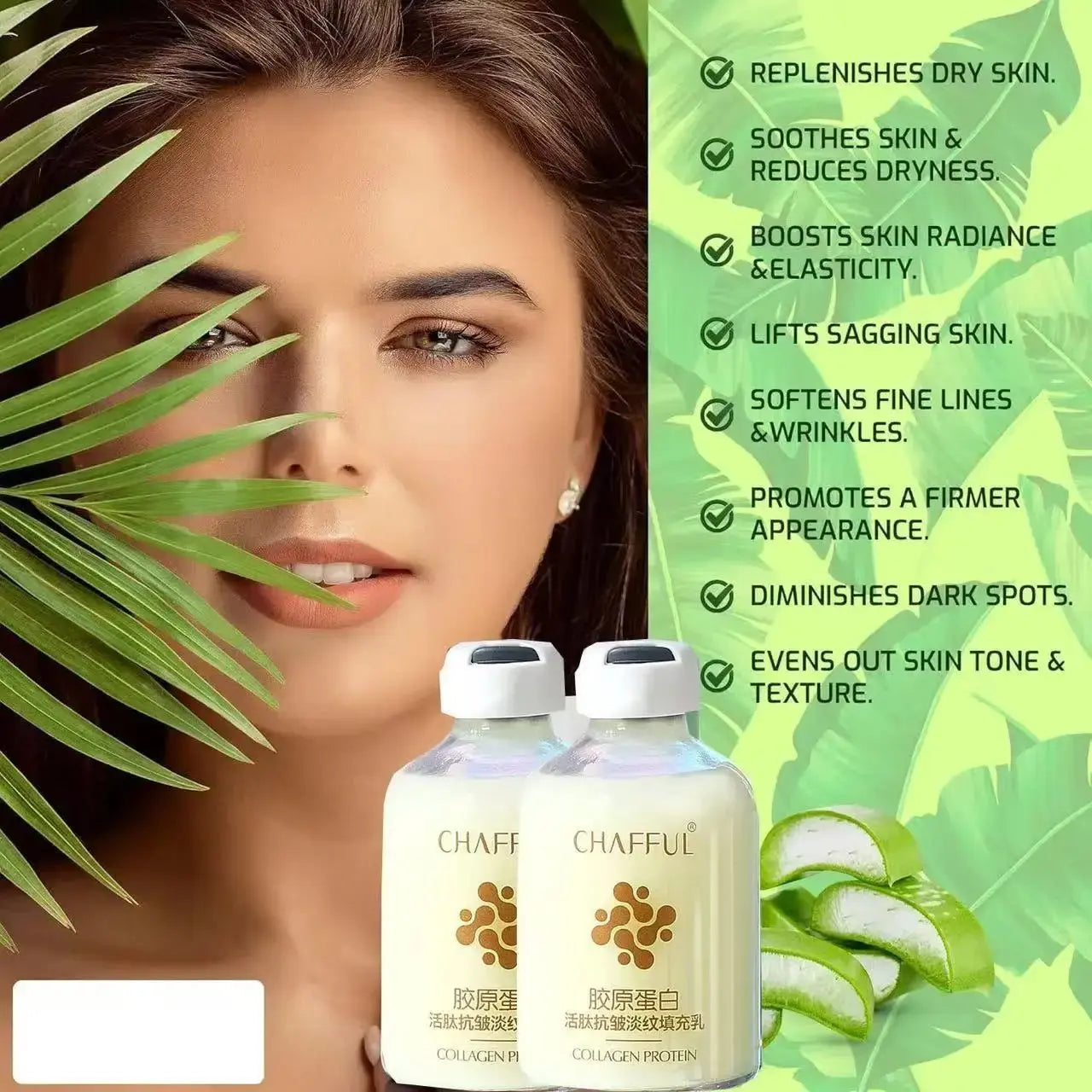 Collagen Face Serum skincare Facial Essence Liquid Firming Moisturizing Nourishing Facial Serum Skin Care - Femlinza