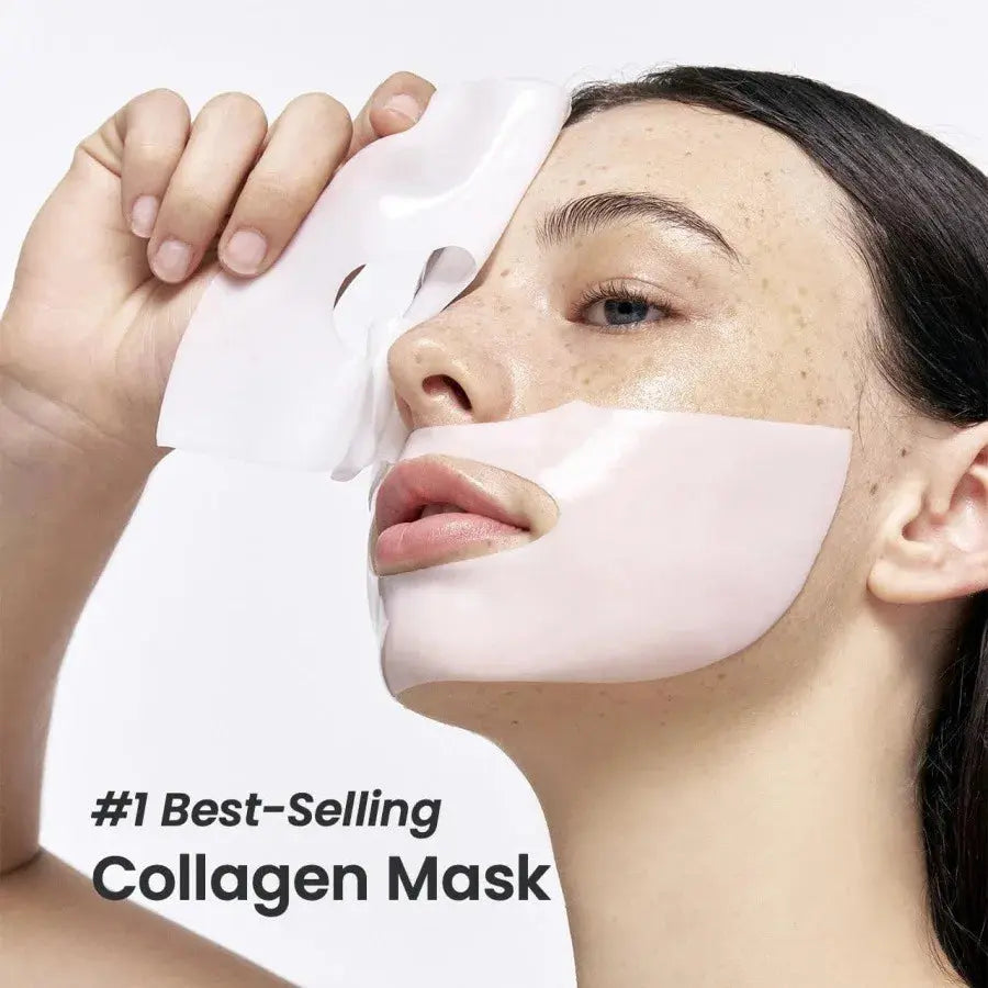 1/4/10PCs Bio Collagen Face Mask Shrink Pores Deep Hydrating Overnight Mask Moisturizing Refreshing Brightening Face Skin Care - Femlinza