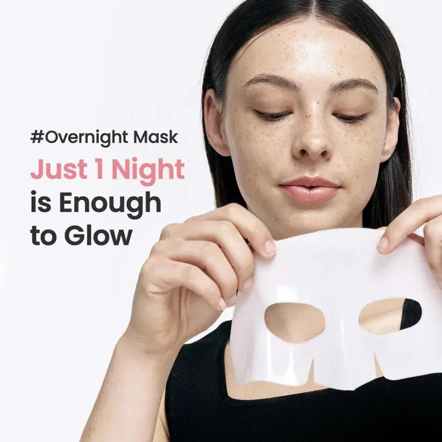 1/4/10PCs Bio Collagen Face Mask Shrink Pores Deep Hydrating Overnight Mask Moisturizing Refreshing Brightening Face Skin Care - Femlinza