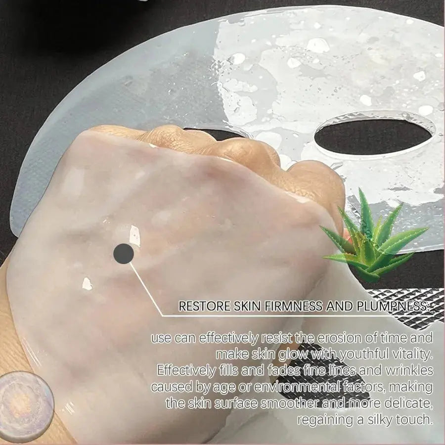 1/4/10PCs Bio Collagen Face Mask Shrink Pores Deep Hydrating Overnight Mask Moisturizing Refreshing Brightening Face Skin Care - Femlinza