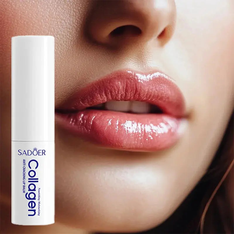 Moisturizing Lip Balm Collagen Nourishes Hydrating Repair Dry Lips Anti Cracking Brightening Lipstick Daily Skin Care Products - Femlinza