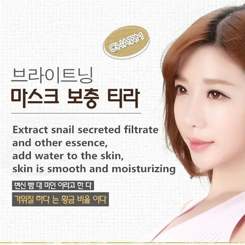 10pcs Snail Moisturizing Face Mask Replenishment Oil Control Tender Face Sheet Masks Facial Mask Skin Care Korean Cosmetics - Femlinza